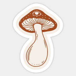 Mystic & Celestial Mushroom Sticker